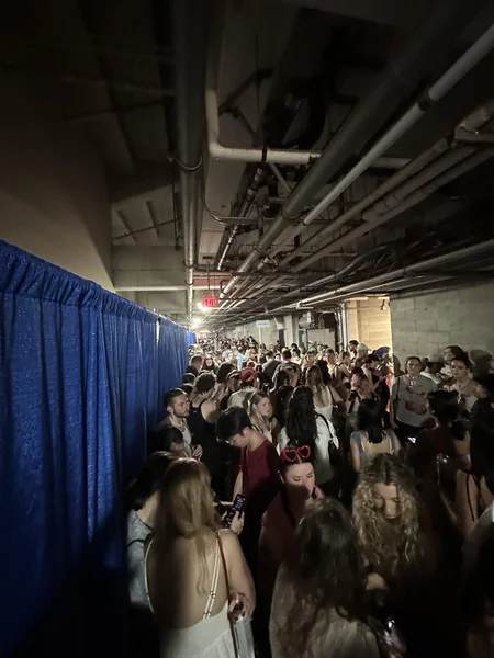 Fans stuck in Fenway Park tunnels due to thunderstorms during Lana Del Rey concert. Photo by Niya Doyle. Copyright 2024 Niya Doyle.