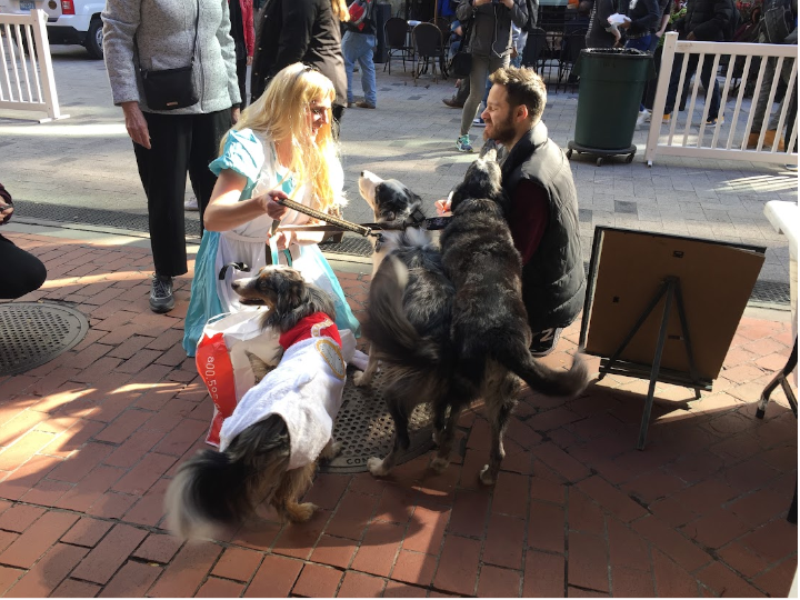 Event founder David Ertischek (right) interacts with parade contestants in 2017. Photo courtesy of David Ertischek.