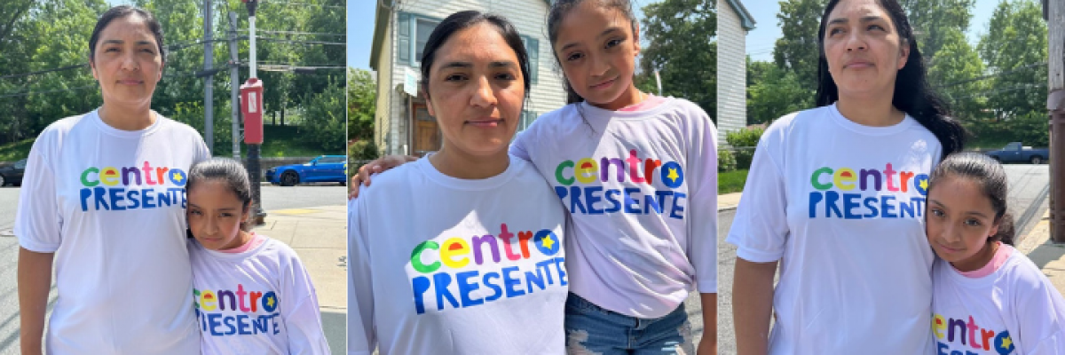 Margarita, an undocumented immigrant from Honduras, and her citizen daughter. Photos courtesy of Centro Presente.
